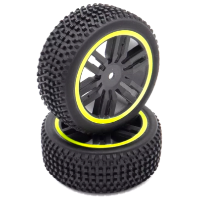 Funtek paire de roues arri�re jaune pour le SBX FTK-21114