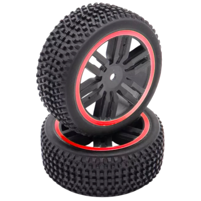 Funtek paire de roues arri�re rouge pour le SBX FTK-21110