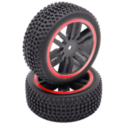 Funtek paire de roues arrière rouge pour le SBX FTK-21110