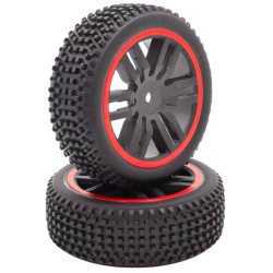 Funtek paire de roues avant rouge pour le SBX FTK-21103