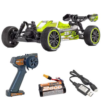 Funtek SBX G2 Buggy RC 4WD 1/12 RTR jaune - FTK-SBX-RTR-01