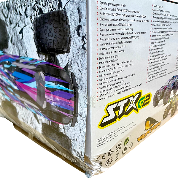 Funtek STX G2 Stadium Truck 4WD 1/12 XL carrosserie violette