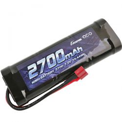  Gens Ace batterie Ni-Mh de 2700 mAh 7.2v prise Dean GE2-2700-1D