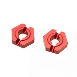 Hexagones de roues avant alu pour hobbytech BXR.S2 REV-BX014