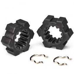 Hexagones de roues avec clips pour x-maxx traxxas 7756