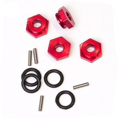 HEXAGONES DE ROUES EN ALU POUR HOBBYTECH 1/10�ME