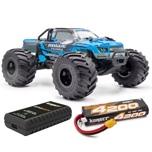 Hobbytech pack Rogue Terra sport 1/10 XL brushless carrosserie bleue