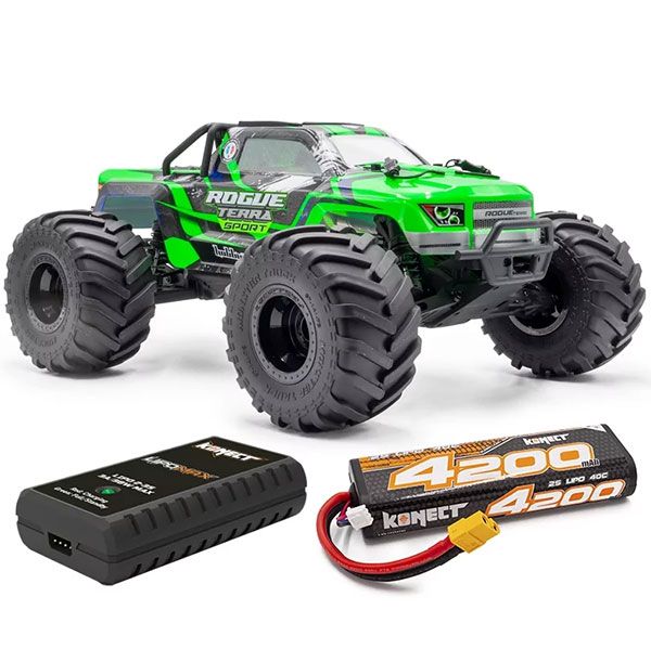 Hobbytech pack Rogue Terra sport 1/10 XL brushless carrosserie verte