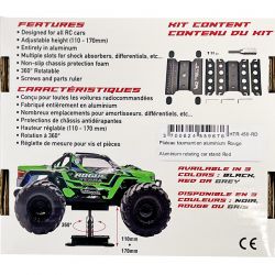 Hobbytech plateau tournant en aluminium rouge