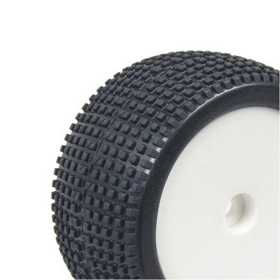 Hobbytech pneus buggy arri�re 1/10eme sur jantes pleines