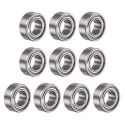 HRC jeu de 10 roulements &agrave; billes flasques &eacute;tanches 8X12X3,5 mm HRC1248