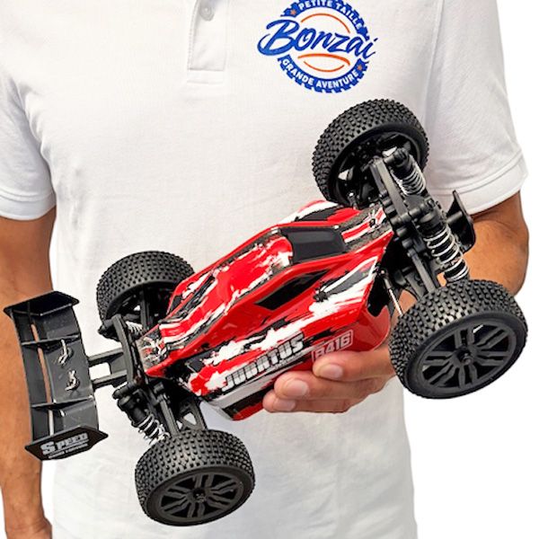 Jubatus Buggy RC &Eacute;lectrique 4WD 40 km/h RTR carrosserie rouge