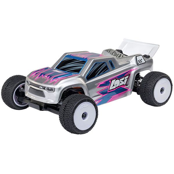 LOS-1392T Losi Micro Truggy 1/28 2WD RTR carrosserie silver 