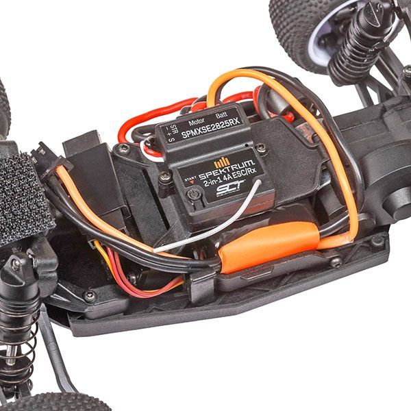 LOS-1392T Losi Micro Truggy 1/28 2WD RTR carrosserie silver 