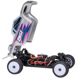 LOS-1392T Losi Micro Truggy 1/28 2WD RTR carrosserie silver 