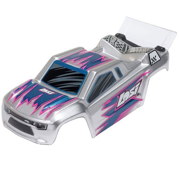 LOS-1392T Losi Micro Truggy 1/28 2WD RTR carrosserie silver 