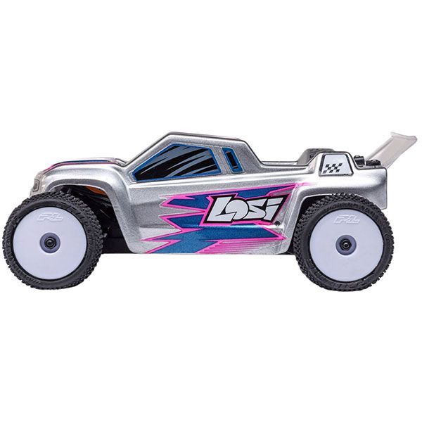 LOS-1392T Losi Micro Truggy 1/28 2WD RTR carrosserie silver 