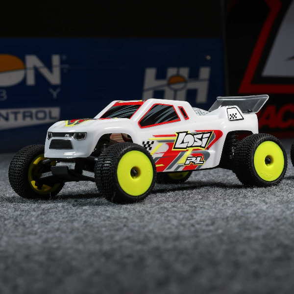 LOS-1392T1 Losi Micro Truggy 1/28 2WD RTR carrosserie blanche 