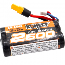 Pack chargeur Konect X30 + 1 batterie Li-Ion 7,4V 2600mAh XT60