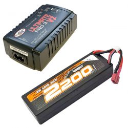 Pack chargeur MHD Ultimate 2A 25W + batterie Li-Po 2S 7,4V 2200mAh