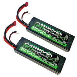 Pack chargeur polyvalent Absima APC-1 + 2 batterie Li-Po 2S 7,4V 5000mAh
