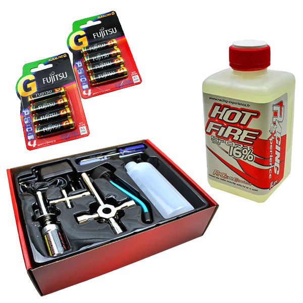 Pack de demarrage complet pour voitures rc thermique