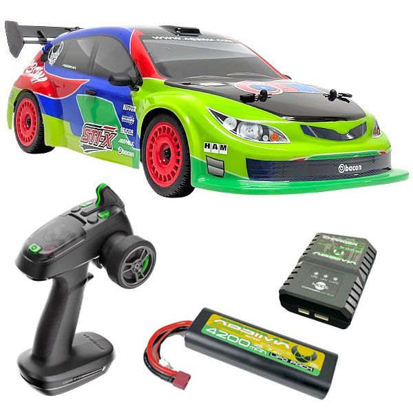 Pack &eacute;co Absima STi-X voiture RC rally 1/10 4WD moteur brushless 12234