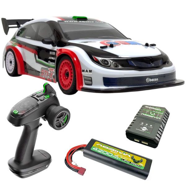 Pack &eacute;co Absima STi-X voiture RC rally 1/10 4WD moteur standard  
