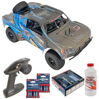 Pack �co FTX Zorro NT 1/10 thermique 4WD carrosserie bleue