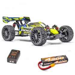 Pack éco Hobbytech Rogue Buggy 1/8 brushless carrosserie jaune