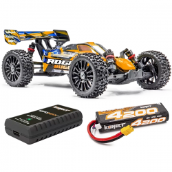 Pack éco Hobbytech Rogue Buggy 1/8 brushless carrosserie orange 