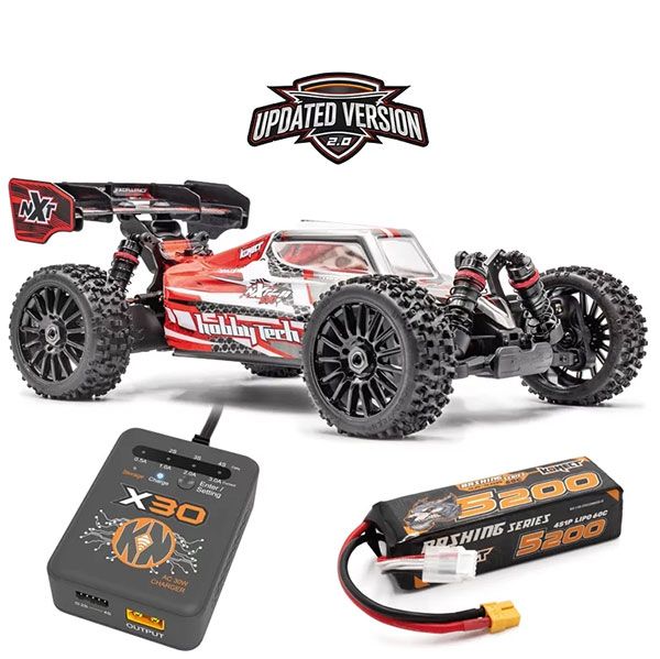 Pack &eacute;co Hobbytech Spirit NXT EVO RR 2.0 Buggy 1/8 brushless 4S RTR rouge