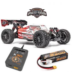 Pack &eacute;co Hobbytech Spirit NXT EVO RR 2.0 Buggy 1/8 brushless 4S RTR rouge