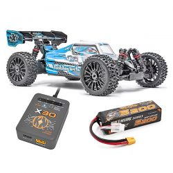 Pack éco Hobbytech Spirit NXT EVO RR Buggy 1/8 brushless 4S RTR bleu