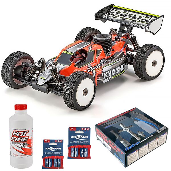 Pack &eacute;co Kyosho Inferno MP10 Readyset 2026 buggy RC 1/8 Nitro