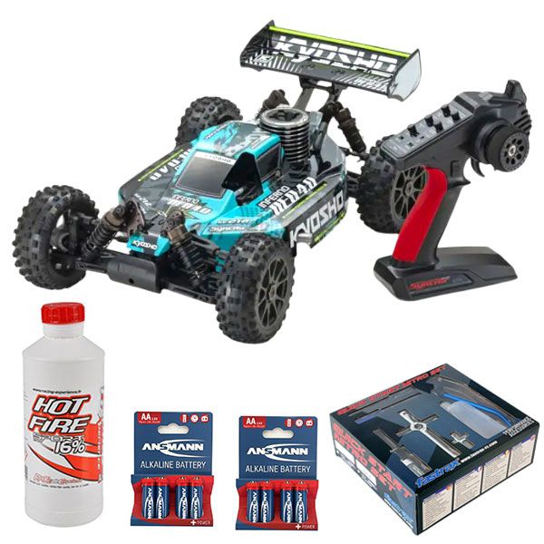 Pack &eacute;co Kyosho Inferno Neo 3.0 carrosserie bleue
