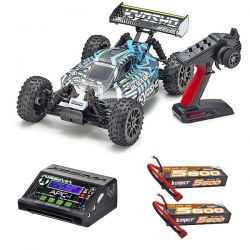 Pack éco Kyosho Inferno NEO 4.0 VE 1/8 brushless carrosserie verte