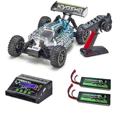 Pack �co Kyosho Inferno NEO 4.0 VE 1/8 brushless carrosserie verte
