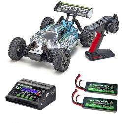 Pack éco Kyosho Inferno NEO 4.0 VE 1/8 brushless carrosserie verte