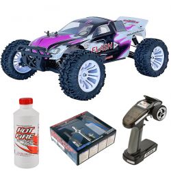 Pack eco MHD Flash Truggy 1/10 thermique violet