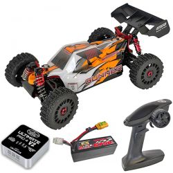 Pack éco MHD Gunner 4S buggy 1/8 brushless carrosserie orange