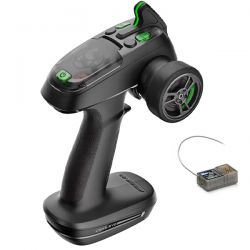 Pack &eacute;co t&eacute;l&eacute;commande &agrave; volant + r&eacute;cepteur + batterie + chargeur + servomoteur