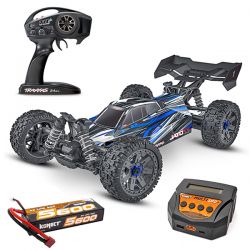 Pack éco Traxxas Jato BL-2S Buggy 1/8 brushless carrosserie bleue