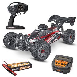 Pack éco Traxxas Jato BL-2S Buggy 1/8 brushless carrosserie rouge