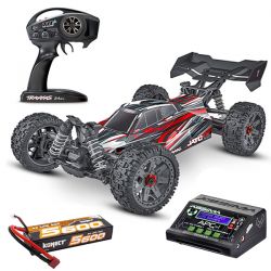 Pack éco Traxxas Jato BL-2S Buggy 1/8 brushless carrosserie rouge