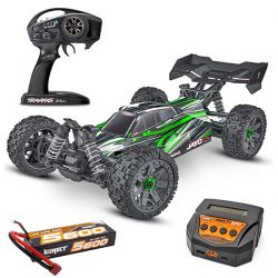 Pack éco Traxxas Jato BL-2S Buggy 1/8 brushless carrosserie verte