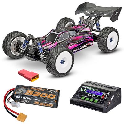 Pack �co Traxxas Jato VXL Buggy 1/8 brushless carrosserie rose