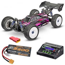 Pack éco Traxxas Jato VXL Buggy 1/8 brushless carrosserie rose
