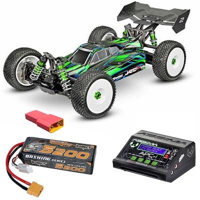 Pack �co Traxxas Jato VXL Buggy 1/8 brushless carrosserie verte 