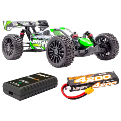 Pack Hobbytech Rogue Buggy V2 1/8 brushless carrosserie orange 